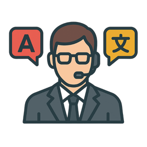 Human interpreter graphic